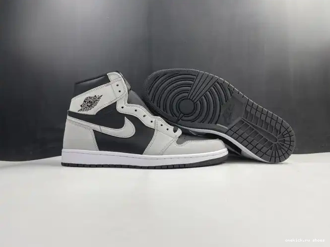 Rep Light Jordan Smoke 1 Grey Air White 555088-035 Black High Retro 0515